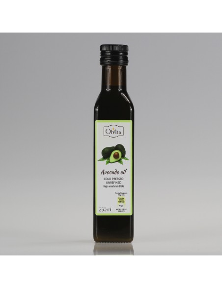 Olej z Awokado, zimnotłoczony nieoczyszczony Ol'Vita 250ml