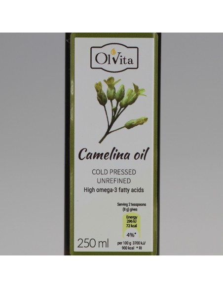 Camelina Oil, cold-pressed, unrefined Ol'Vita 250 ml