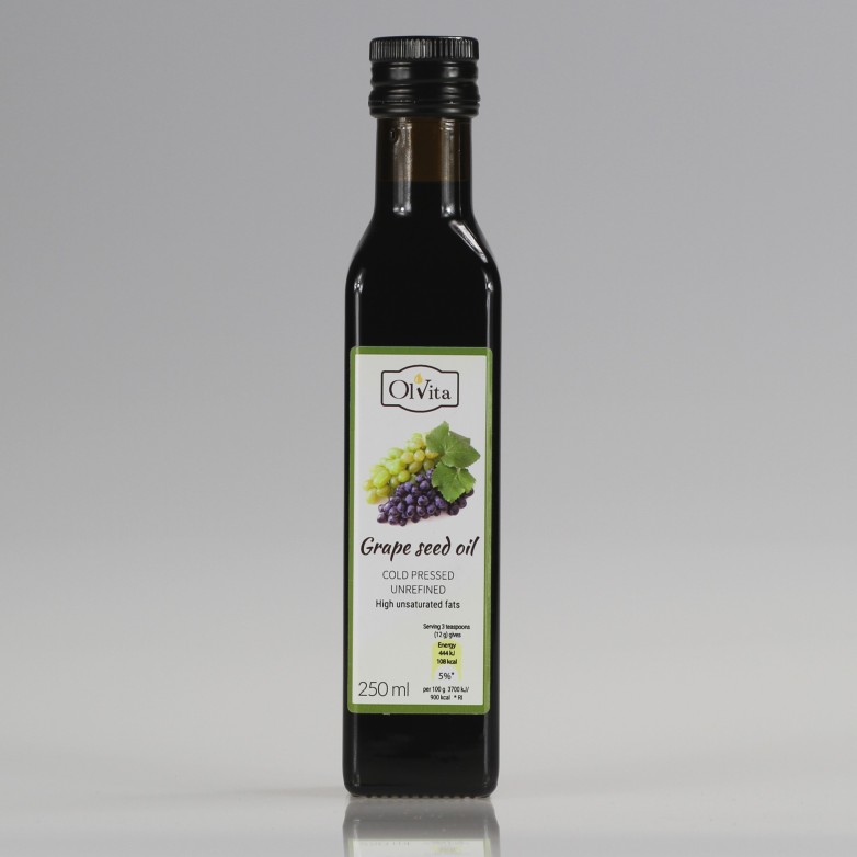 H&B Oils Center Organic Cold Pressed Grapeseed Oil – 12 Oz, 100% Pure Carrier Oil