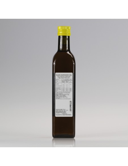 Olej rzepakowy zimnotłoczony nieoczyszczony Ol'Vita 500ml i 1000 ml