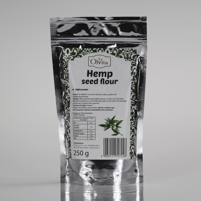 Hemp Seed Flour - Premium, Ol'Vita 250g