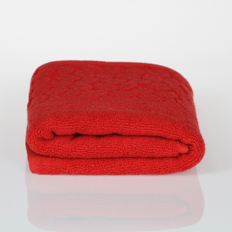 Hand and Bath Towel 100% Cotton, Red, Chocolate, Ecru, Silver, Cappucino, Dark Blue - Gobi 480 GSM - Polish Product