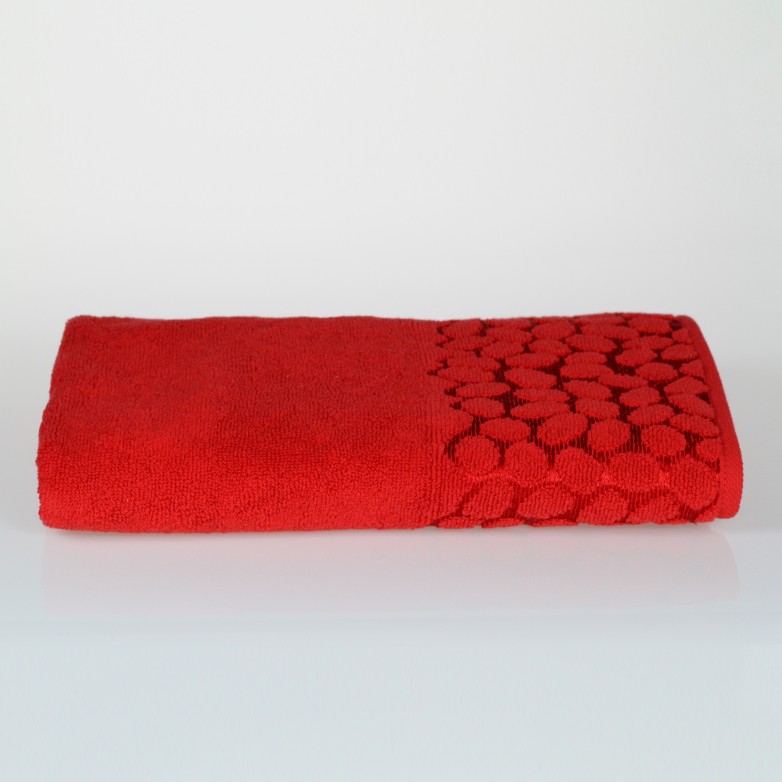 Ręcznik do rąk oraz kąpielowy - 100% Bawełna - Czerwony - Czekoladowy, Ecru, Srebrny, Cappucino, Ciemny Niebieski - Gobi 480 GSM