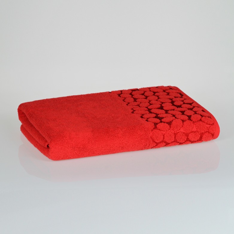 Ręcznik do rąk oraz kąpielowy - 100% Bawełna - Czerwony - Czekoladowy, Ecru, Srebrny, Cappucino, Ciemny Niebieski - Gobi 480 GSM