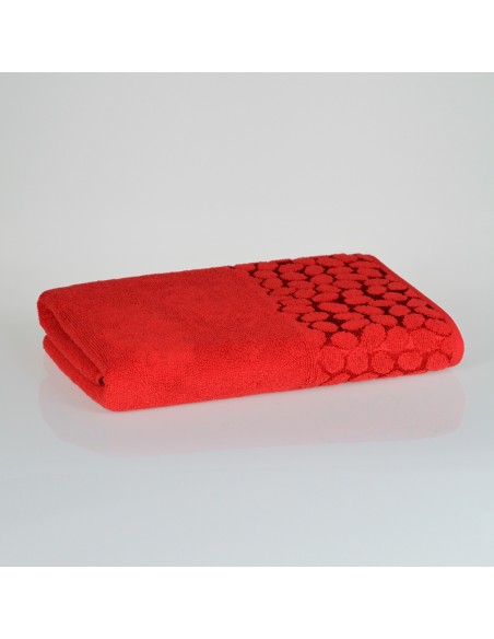 Hand and Bath Towel 100% Cotton, Red, Chocolate, Ecru, Silver, Cappucino, Dark Blue - Gobi 480 GSM - Polish Product