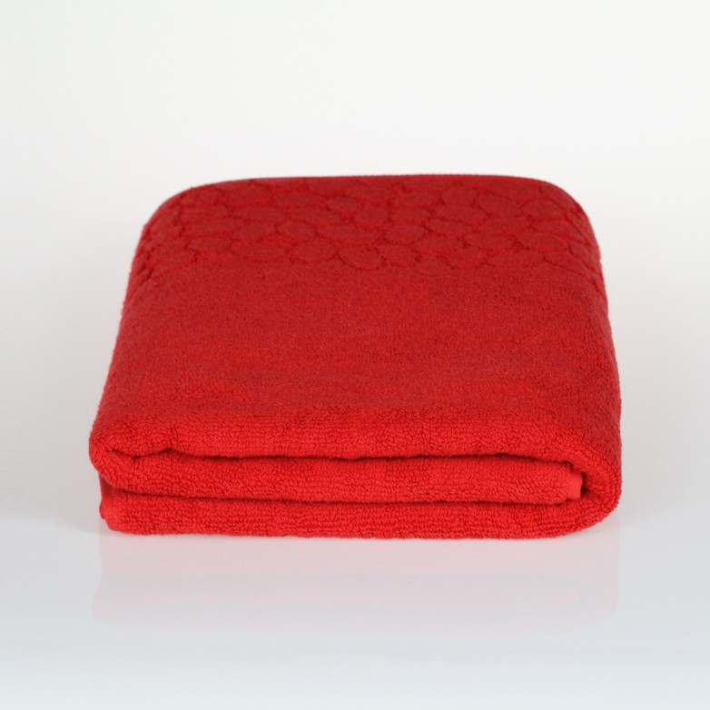 Hand and Bath Towel 100% Cotton, Red, Chocolate, Ecru, Silver, Cappucino, Dark Blue - Gobi 480 GSM - Polish Product