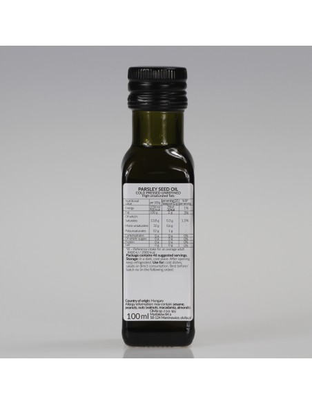 Olej z Nasion Pietruszki - Zimnotłoczony Nierafinowany Ol'Vita 100ml