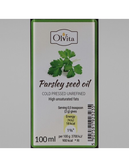 Olej z Nasion Pietruszki - Zimnotłoczony Nierafinowany Ol'Vita 100ml