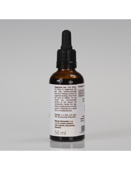 Coriander seed oil, cold-pressed and crude, dietary suplement - Ol’Vita