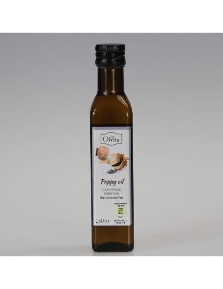 Poppy Seed Oil cold pressed and crude Ol'Vita 250 ml