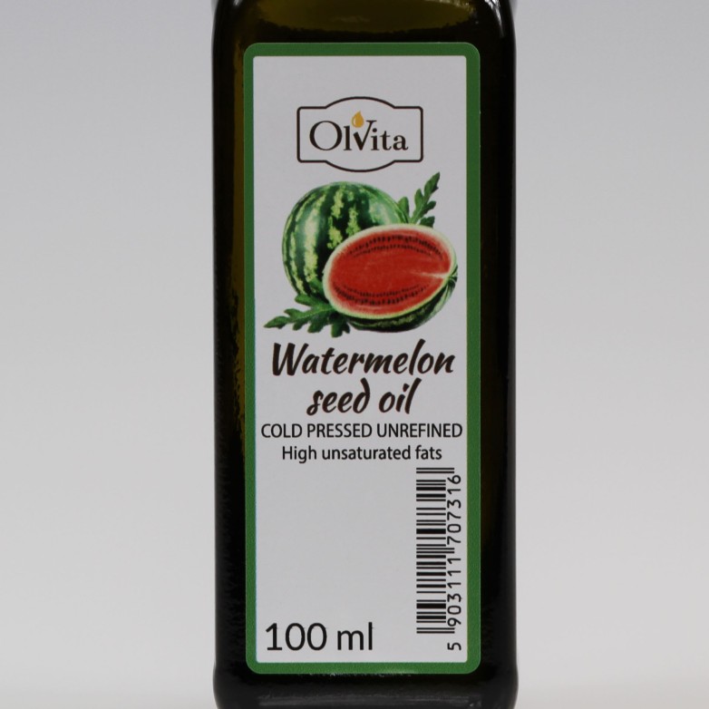 Olej z pestek arbuza, nierafinowany, zimnotłoczony, Ol'Vita - 100 ml i 250 ml