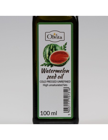 Olej z pestek arbuza, nierafinowany, zimnotłoczony, Ol'Vita - 100 ml i 250 ml