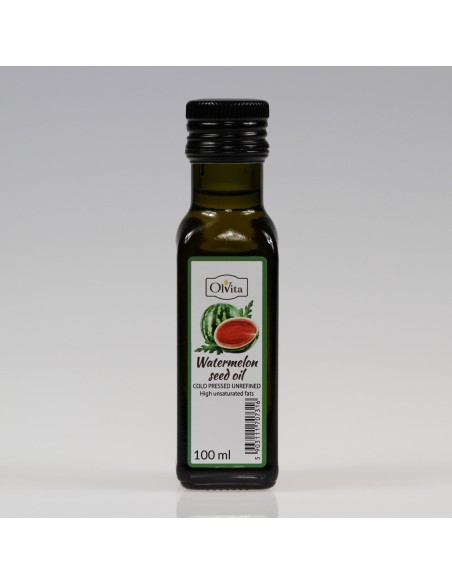 Olej z pestek arbuza, nierafinowany, zimnotłoczony, Ol'Vita - 100 ml i 250 ml