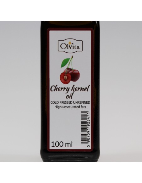 Olej z Pestek Wiśni - zimnotłoczony, nierafinowany Ol'Vita 100 ml