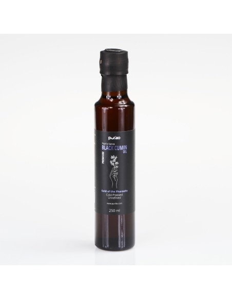 Olej z czarnuszki zimnotłoczony (Nigella Sativa) - Premium - Purillo