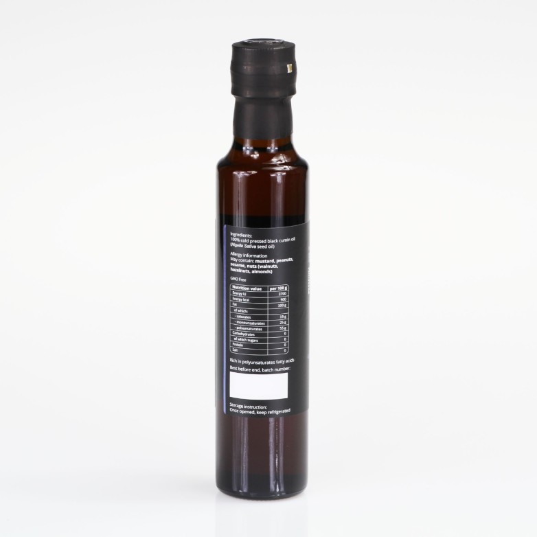 Olej z czarnuszki zimnotłoczony (Nigella Sativa) - Premium - Purillo
