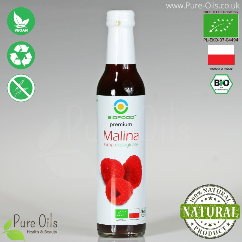 Raspberry Syrup - Organic, Biofood