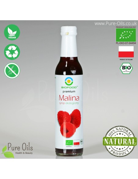 Raspberry Syrup - Organic, Biofood