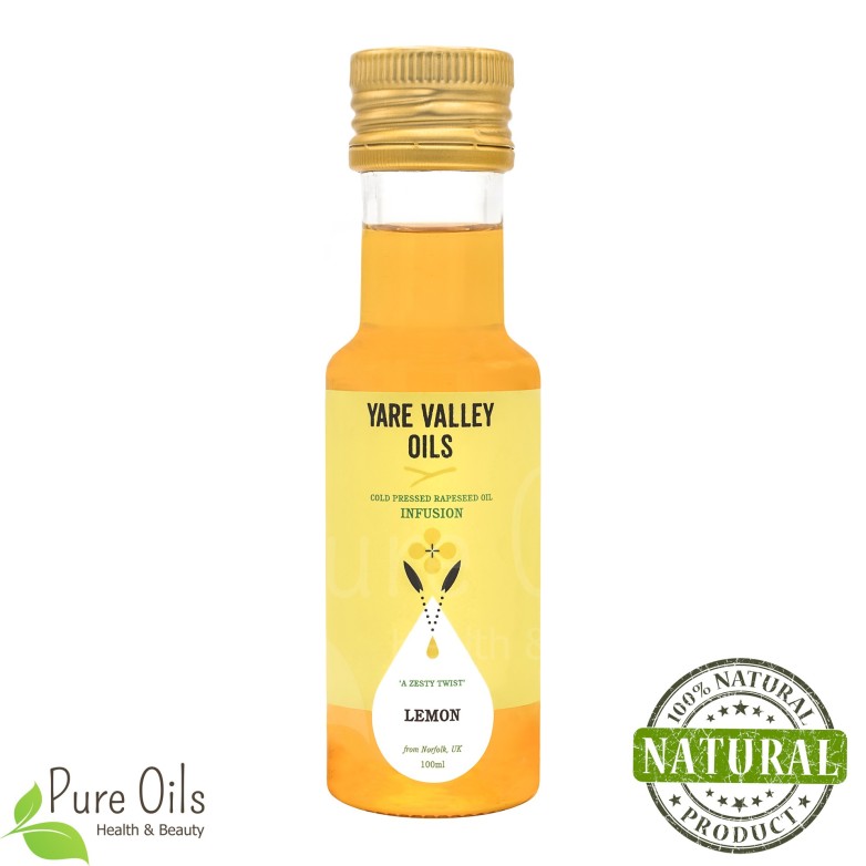 Lemon Rapeseed Oil, Cold Pressed, Yare Valley