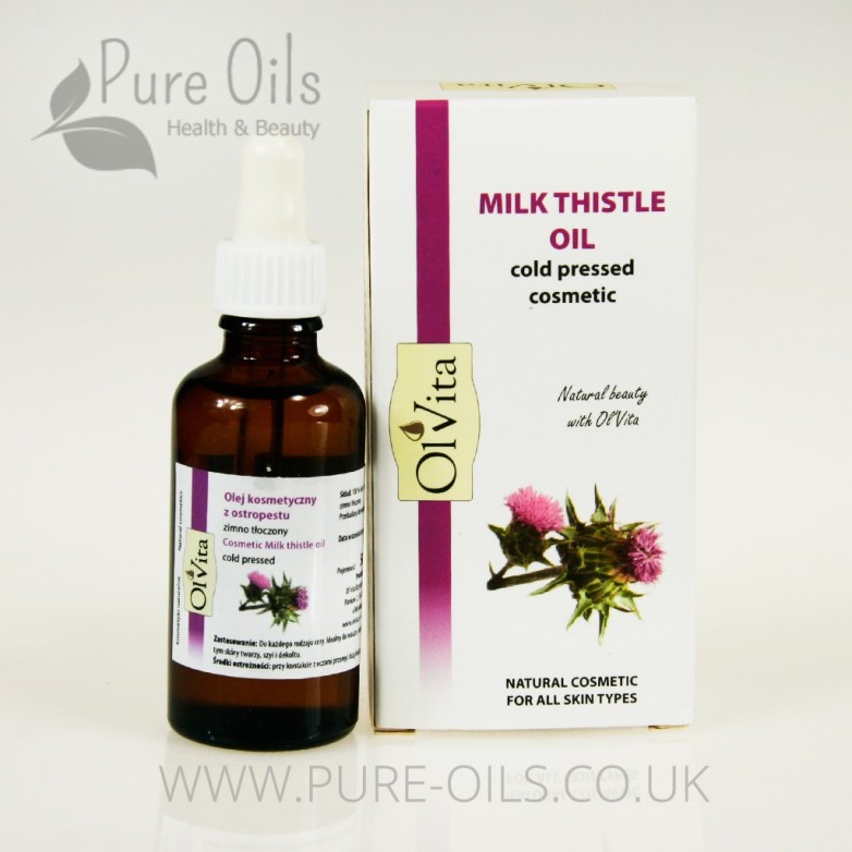 Milk Thistle Oil, Cosmetic, Cold-Pressed, Ol'Vita 50 ml Milk Thistle Oil, Cosmetic, Cold-Pressed, Ol'Vita 50 ml