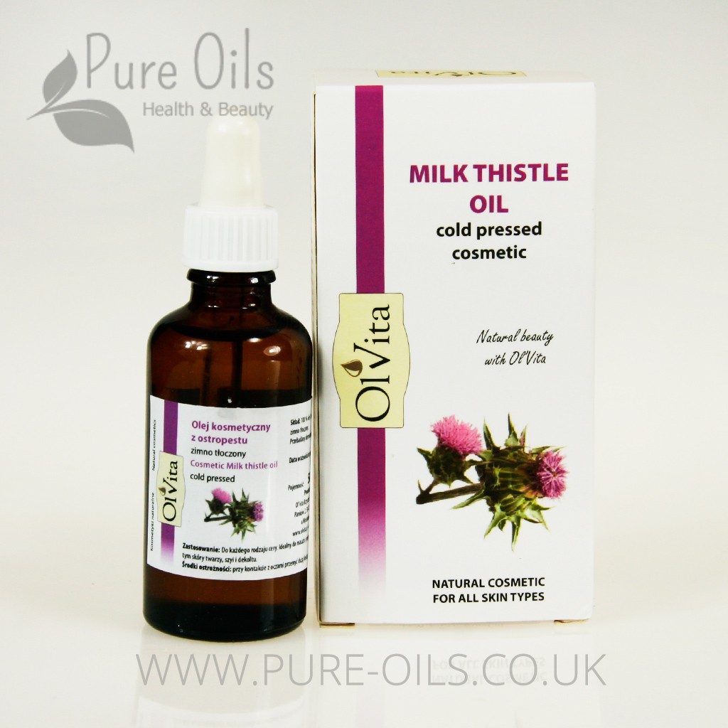 Milk Thistle Oil, Cosmetic, Cold-Pressed, Ol'Vita 50 ml