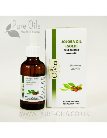 Olej Jojoba (złoty), Kosmetyczny, Zimnotłoczony, Ol'Vita 50 ml