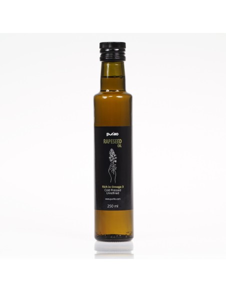 Rapeseed oil, cold-pressed, unrefined - Purillo