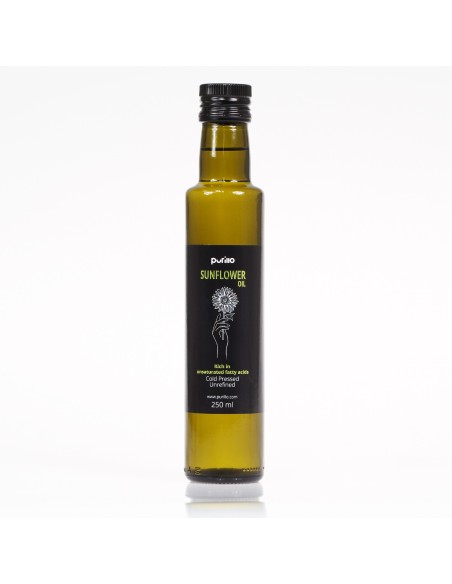 Sunflower oil, cold-pressed, unrefined - Purillo