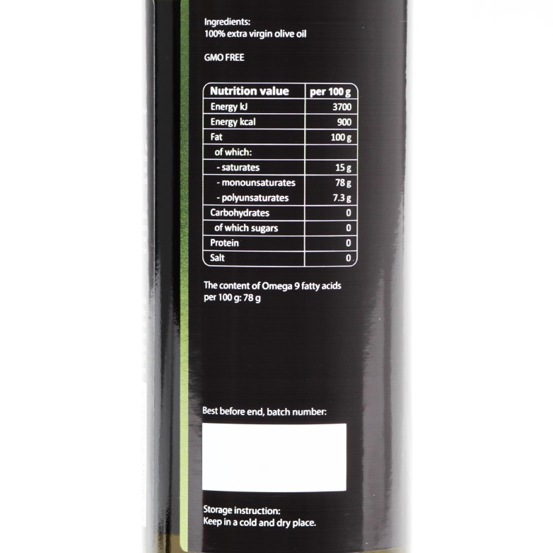 Olive Oil - Extra Virgin - Cold Extracted - Premium - Purillo