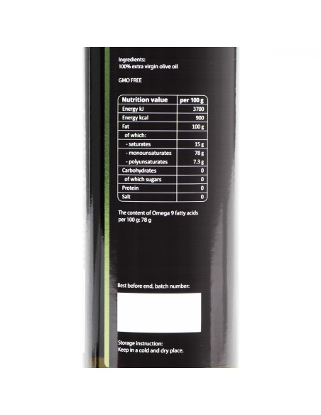 Olive Oil - Extra Virgin - Cold Extracted - Premium - Purillo